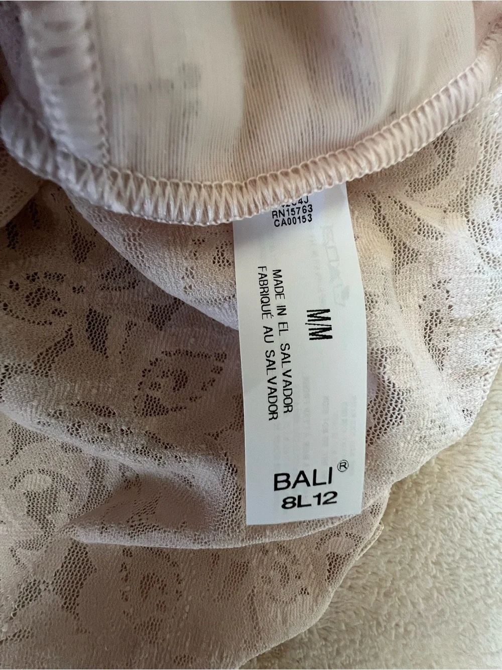 NWT Bali Lace Cami Shapewear in Nude - Picture 7 of 7